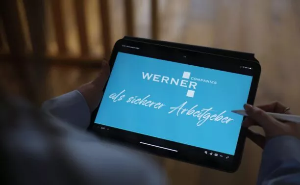Tablet mit Text